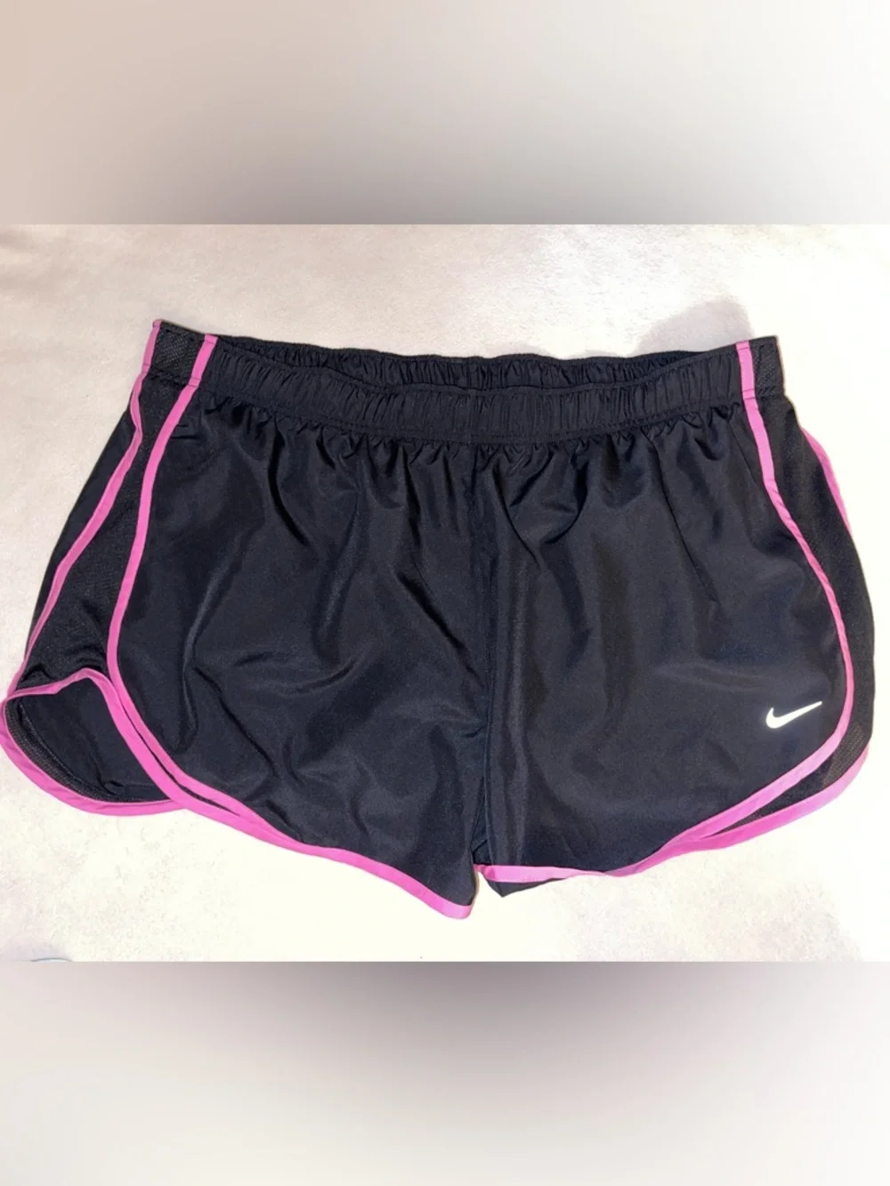 Nike Women's Black Running Shorts with‎ Pink Trim